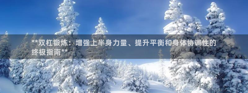 注册意昂3：**双杠锻炼：增强上半身力量、提升平衡和