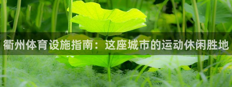 海南意昂体育3发展怎么样：衢州体育设施指南：这座城市