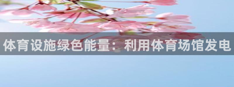 意昂体育3平台是正规平台吗安全吗：体育设施绿色能量：
