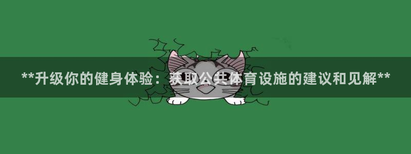 意昂平台体育：**升级你的健身体验：获取公共体育设施