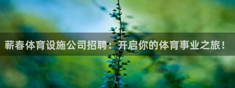 意昂3娱乐代理怎么样：蕲春体育设施公司招聘：开启你的