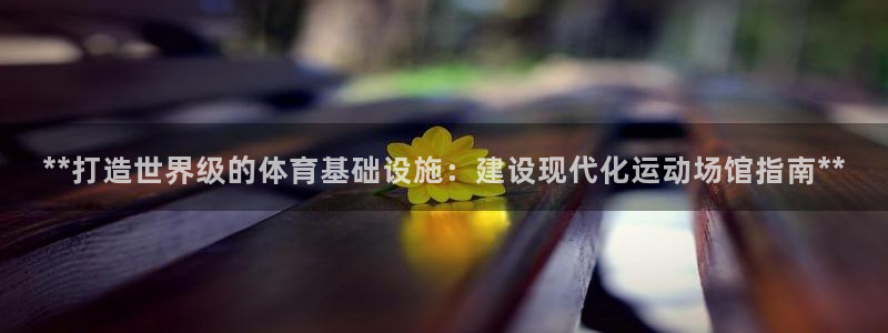 意昂平台体育：**打造世界级的体育基础设施：建设现代