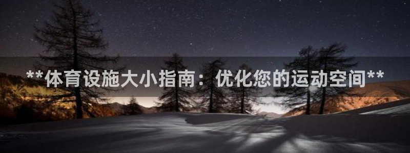 意昂体育3招商电话：**体育设施大小指南：优化您的运